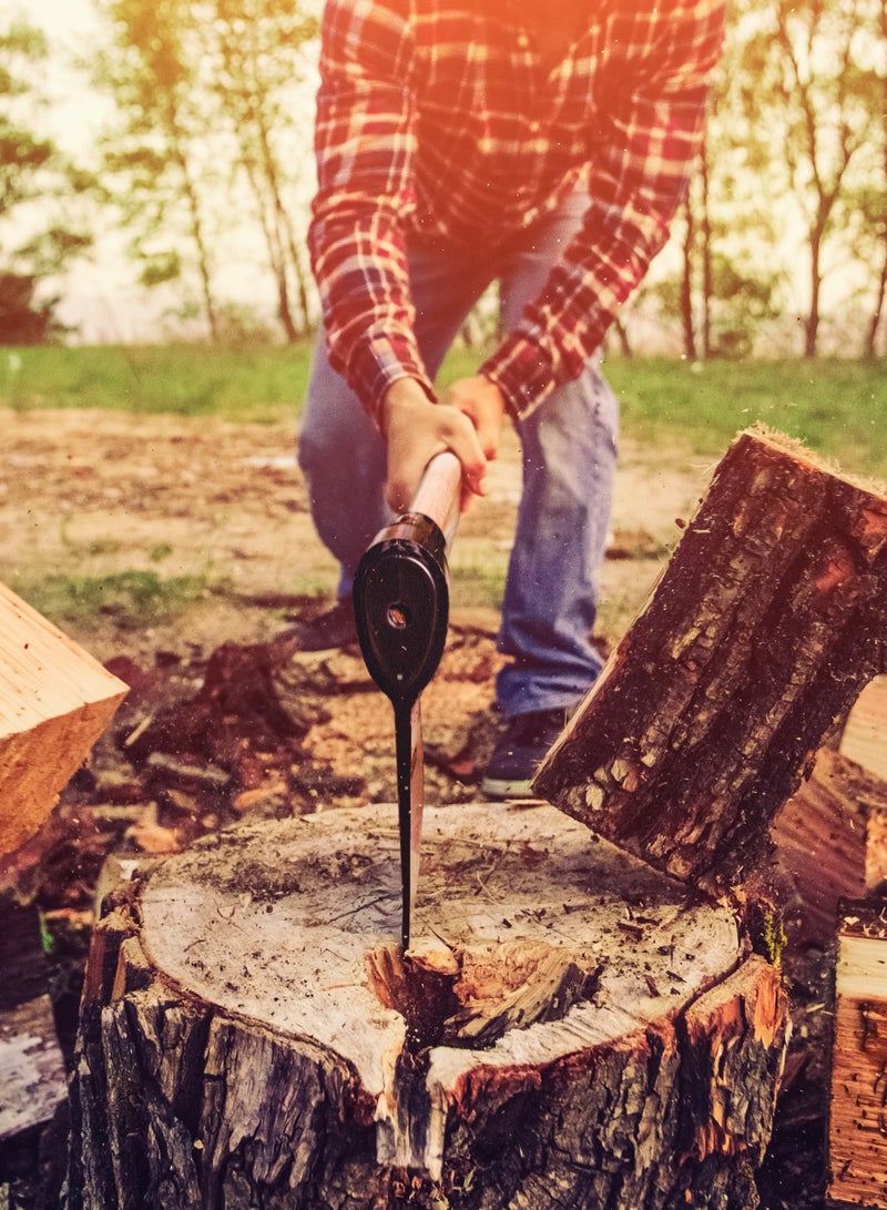 TRAMONTINA Size 2 Welded Axe Round Head with 50cm Wood Handle - Image 3